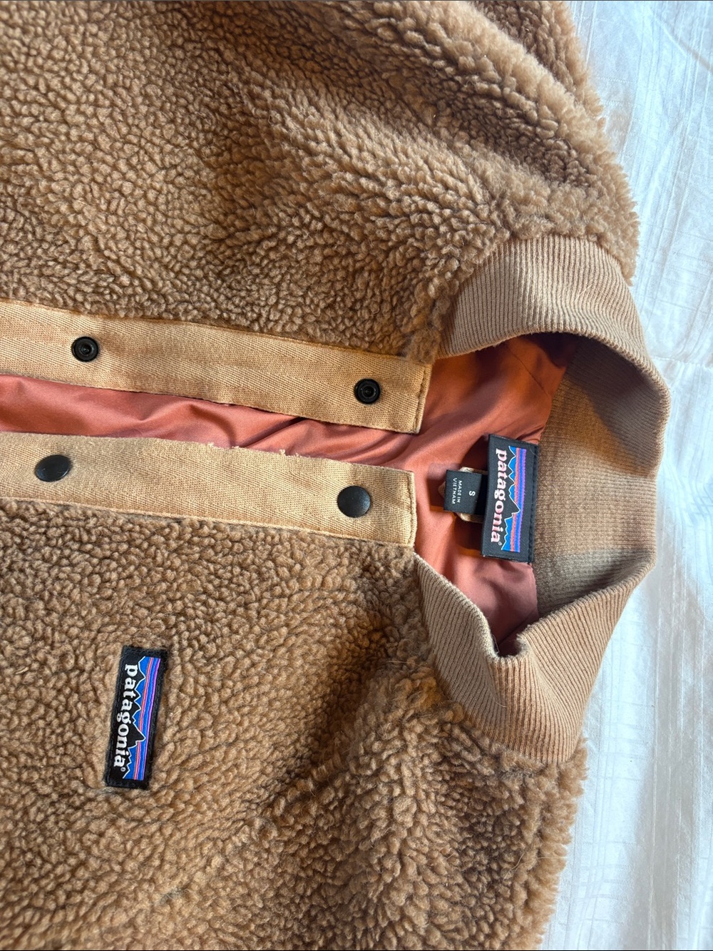 Patagonia Woolyester Pile Bomber Jacket Size Small - Picture 2 of 4